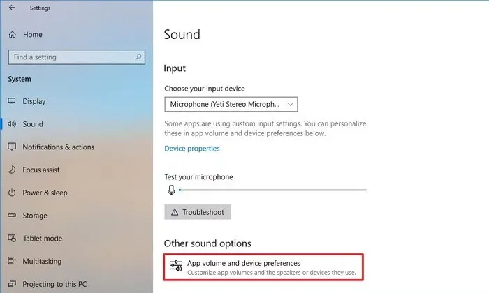 Configure Audio Settings